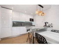 APARTAMENTO CON GRAN TERRAZA, LUMINOSO, AMUEBLADO Y CON PISCINA COMUNITARIA