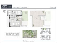 planta baja con jardin o alta con solarium, al lado del golf