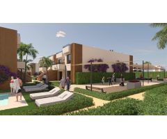 planta baja con jardin o alta con solarium, al lado del golf
