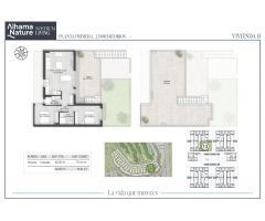 planta baja con jardin o alta con solarium, al lado del golf