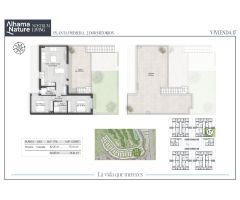 planta baja con jardin o alta con solarium, al lado del golf