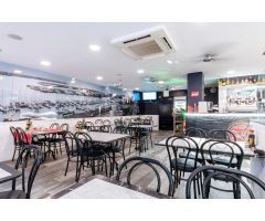 Bar-Restaurante equipado en zona residencial con muchísimo paso