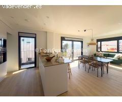 Piso de Obra Nueva con tres habitaciones dobles y dos baños en Centro de Vallirana