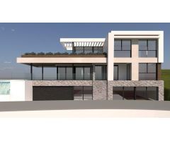 Parcela con vistas al mar y proyecto de villa de lujo – Mijas