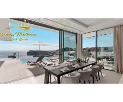 Villa de nueva construcción con sublimes vistas al mar en Puerto de Andratx