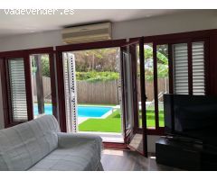 Casa con jardin  piscina en alquiler en Vallpineda.Sitges