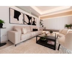 Apartamento de 2 dormitorios y 2 baños con piscina comunitaria y amplio jardín.