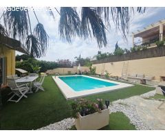 Chalet independiente con sótano multifuncional, piscina privada y vistas al campo