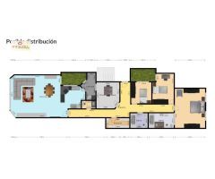 VIVIENDA CENTRO- PISOS AZULES