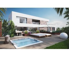 Increíble villa contemporánea de 5 dormitorios de nueva construcción con piscina privada y muchos ex