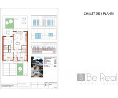 3ª FASE DE CHALETS ADOSADOS DE UNA PLANTA EN CASARRUBUELOS (MADRID)