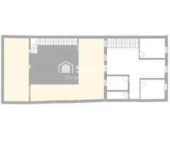 Casa independiente con patio y terraza en Gavarda