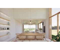 Casa de obra nueva en parcela de 990m² totalmente plana