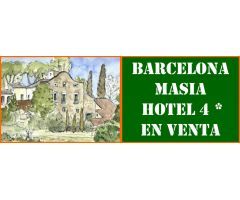 BARCELONA. MASÍA HOTEL 4 ESTRELLAS EN VENTA