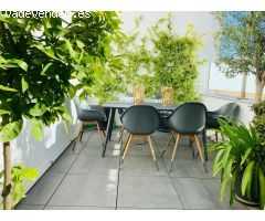 LUJOSO ATICO CON VISTAS, 2 TERRAZAS, EXTERIOR, REFORMADO, AMUEBLADO  ALQUILER  DE 4 a 11 MESES
