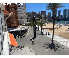 Alquiler larga temporada invierno,oct-jun con de 2 dormitorios en Benidorm primera linea mar,soleado