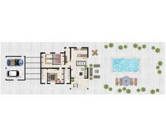 Villa en proyecto independiente con 3 dormitorios en parcela de 5.000 m2 en Jumilla (Murcia)