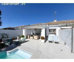 Chalet pareado con piscina a 800 metros de la playa La Barrosa