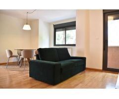 En alquiler coqueto piso de 1 dormitorio, amueblado, con trastero. C/ Monzón (Torrero)