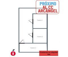 Trastero en alquiler en la zona del centro comercial el arcángel.