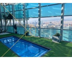 Magnífico ático duplex con tza. con pisicina privasa y vistas frontales a mar