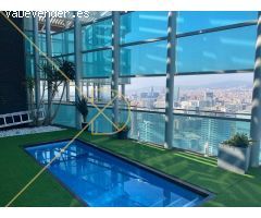 Magnífico ático duplex con tza. con pisicina privasa y vistas frontales a mar