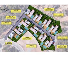El complejo residencial  consta de 9 villas