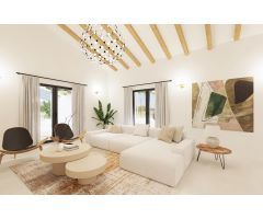 Proyecto de una casa de planta baja lujosa y piscina
