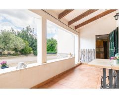 Finca rústica con piscina, jardín y zona de cultivo en Son Espanyol