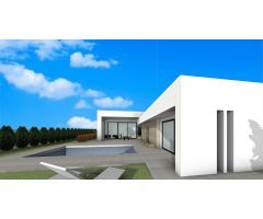 VILLA DE OBRA NUEVA DE 3 DORMITORIOS EN UNA PLANTA CON PISCINA PRIVADA EN ZONA DE PINOSO