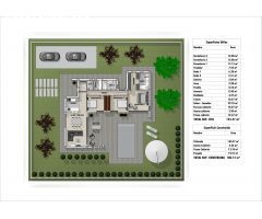 VILLA DE OBRA NUEVA DE 3 DORMITORIOS EN UNA PLANTA CON PISCINA PRIVADA EN ZONA DE PINOSO