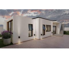 Villa de estilo ibicenco de una sola planta de 3 dormitorios a la venta en Fortuna(Murcia)