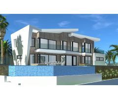 Proyecto para 4 viviendas modernas de lujo con fantásticas vistas al mar y a Calpe