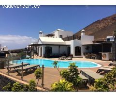 Impresionante villa con las mejores vistas al mar de Lanzarote