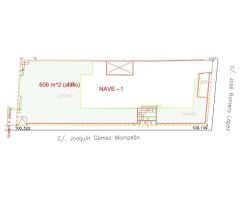 Nave industrial en Elche zona Carrus, 1730 m2