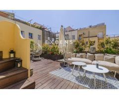 Ático único con torreón y terrazas en finca modernista en Barcelona