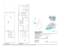 Piso tipo Dúplex con semisótano 42.50 m2, jardín 18.07 m2, terraza, aparcamiento   y dos patios.