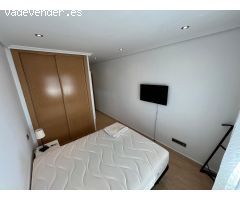 PISO DE DOS DORMITORIOS TOTALMENTE AMUEBLADO, DOS BAÑOS, TERRAZA Y PISCINA COMUNITARIA