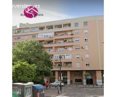 PISO EN ALQUILER SIN AMUEBLAR  2 HABITACIONES ZONA ALHAMAR , CON COCHERA