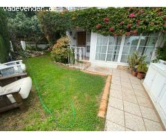 2 dormitorios y 1 baño en planta baja con jardin