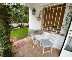 2 dormitorios y 1 baño en planta baja con jardin