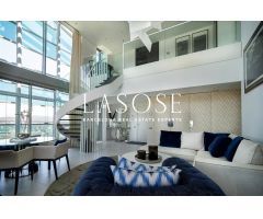Ático de lujo con piscina privada y vistas panorámicas al mar y Barcelona — Illa del Mar, Diagonal
