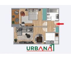 APARTAMENTO EN VENTA DE UNA HABITACIÓN EN LA PLAZA DE LAS VILLAS