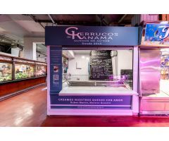 Puesto de 8 metros equipado en el Mercado de la Cebada (Madrid)
