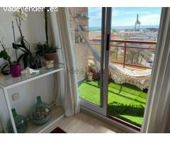 ALQUILER DE ESTUPENDA VIVIENDA CON VISTAS AL MAR ZONA ENSANCHE