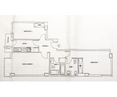 Piso de dos habitaciones y dos baños en Las Tablas