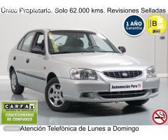 Hyundai Accent 1.3i GLS en automocionpere de 2003 con 62.000 Km por 3.890 EUR. en Tarragona