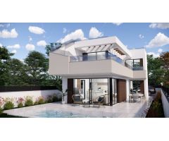 VILLAS DE OBRA NUEVA EN PILAR DE LA HORADADA EN EL CAMPO DE GOLF