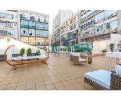 Amplio y luminoso piso de 5 habitaciones con terraza privada en la Gran Vía