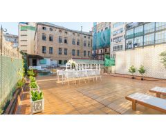 Amplio y luminoso piso de 5 habitaciones con terraza privada en la Gran Vía